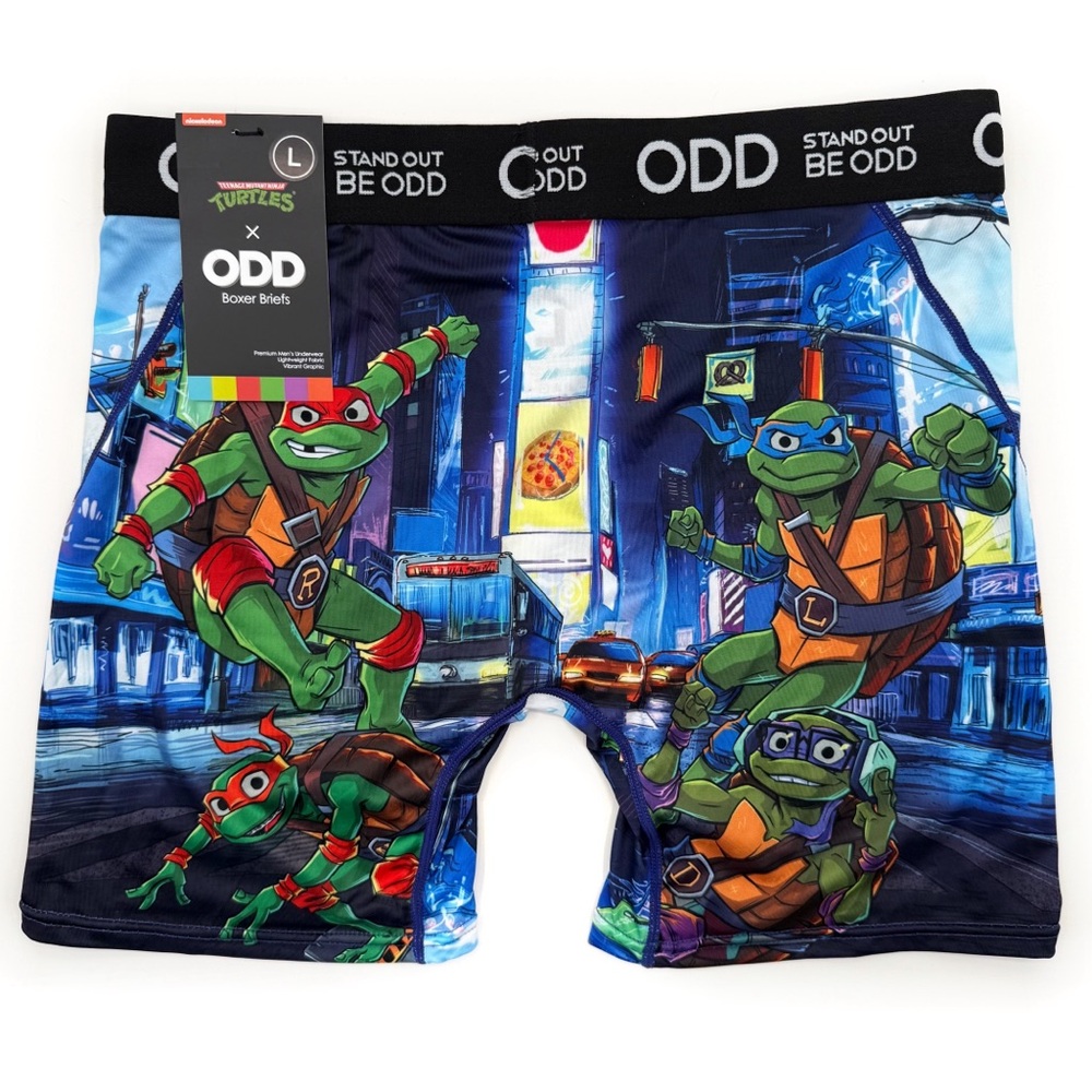 Odd Sox Teenage Mutant Ninja Turtles Boxer Briefs Mens Size Large Underwear TMNT